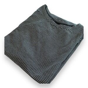 Lululemon Shirt Womens Black White Striped Sleeveless Tank Top Ladies No Size